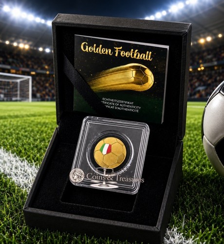Moneta oro 999 italia calcio - 999,