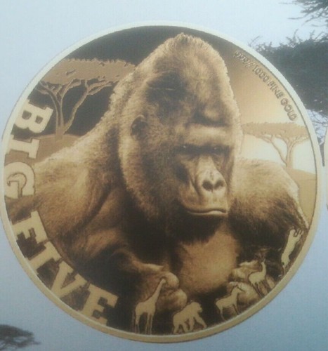 Moneta oro gorilla - ",