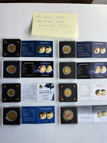 Lotto oro 999 con monete - 8,