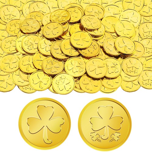 Monete oro trifoglio per il - trifoglio,