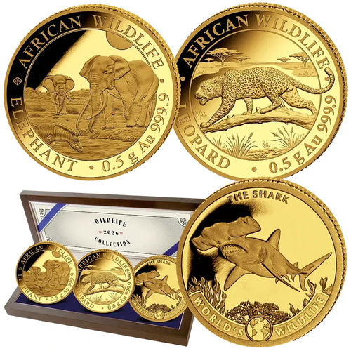Monete oro world wildlife - oro,