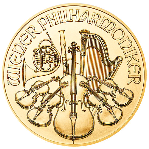Moneta oro filarmonica di - filarmonica,