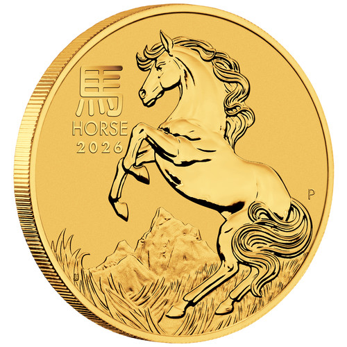 Moneta oro anno del - , cavallo