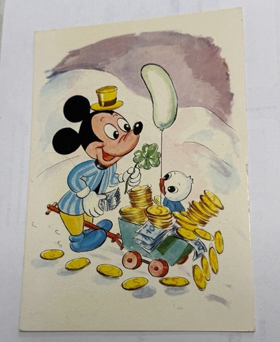 Cartolina topolino con - cartolina, una