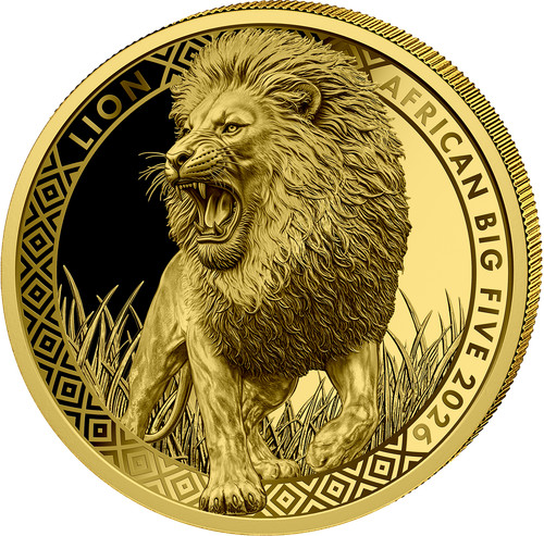 Moneta oro big five leone - moneta,