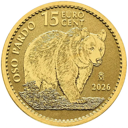Moneta oro orso bruno - moneta, l'orso