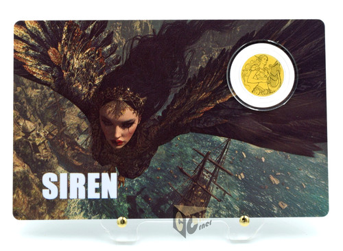 Sirena 1000 moneta d - sirena, d'oro